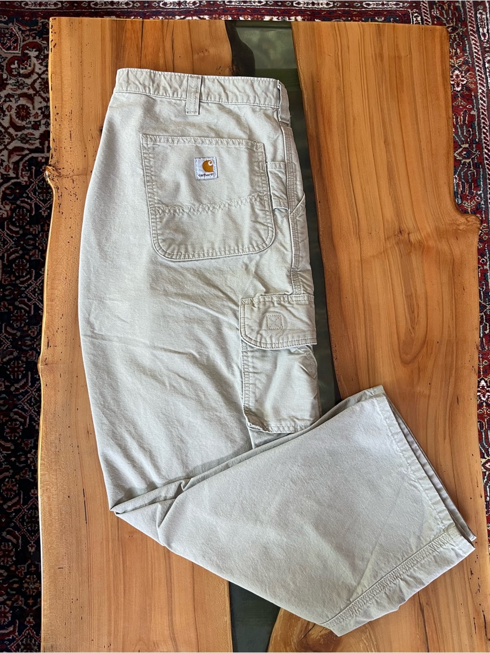 Carhartt B260 Tan Cargo Pants Dungaree 38x30
